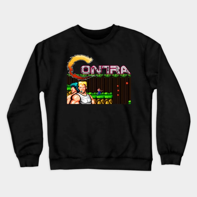 Contra Video Game 90s Kid Crewneck Sweatshirt by Joker & Angel